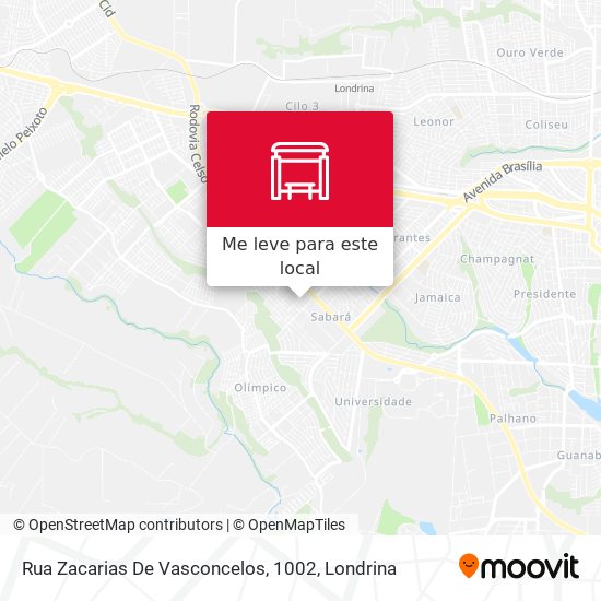 Rua Zacarias De Vasconcelos, 1002 mapa