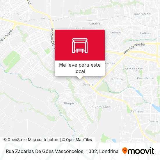 Rua Zacarias De Góes Vasconcelos, 1002 mapa