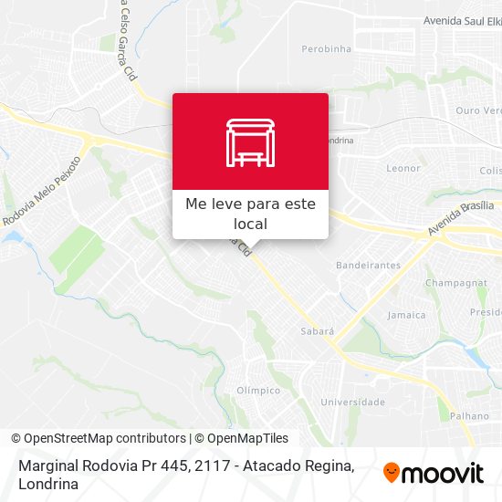 Marginal Rodovia Pr 445, 2117 - Atacado Regina mapa