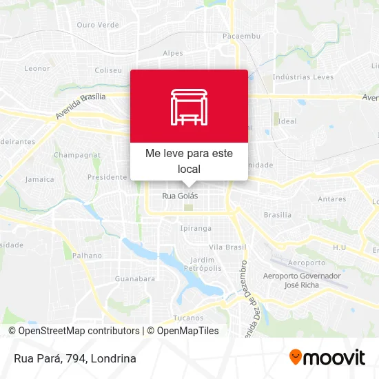 Rua Pará, 794 mapa