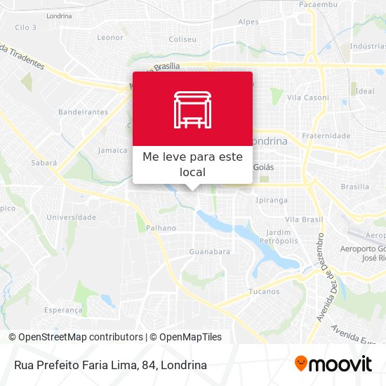 Rua Prefeito Faria Lima, 84 mapa
