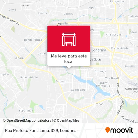 Rua Prefeito Faria Lima, 329 mapa