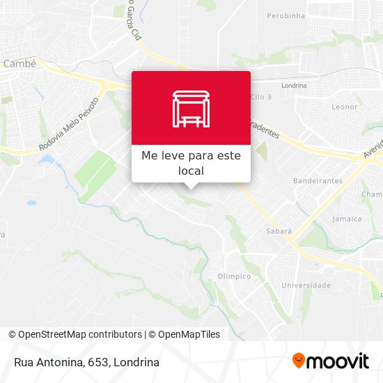 Rua Antonina, 653 mapa