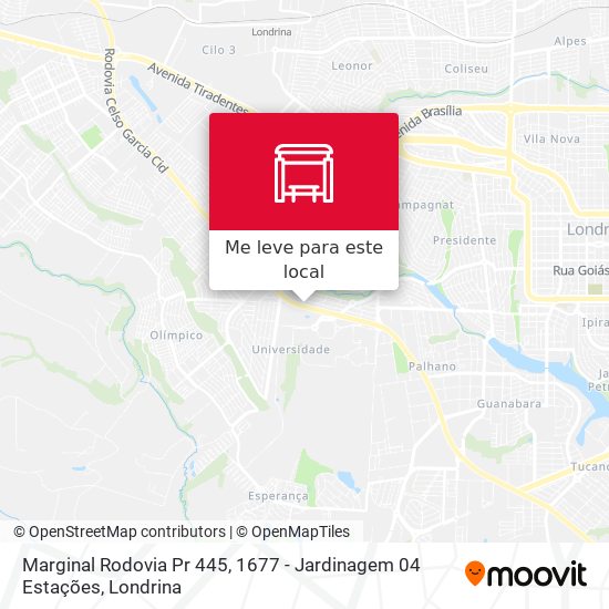 Marginal Rodovia Pr 445, 1677 - Jardinagem 04 Estações mapa