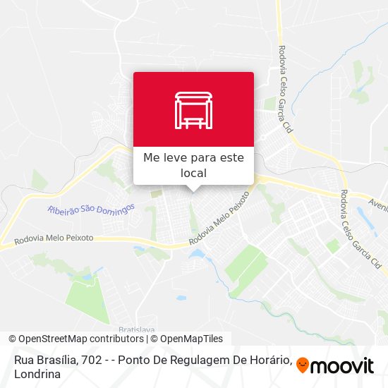 Rua Brasília, 702 - - Ponto De Regulagem De Horário mapa