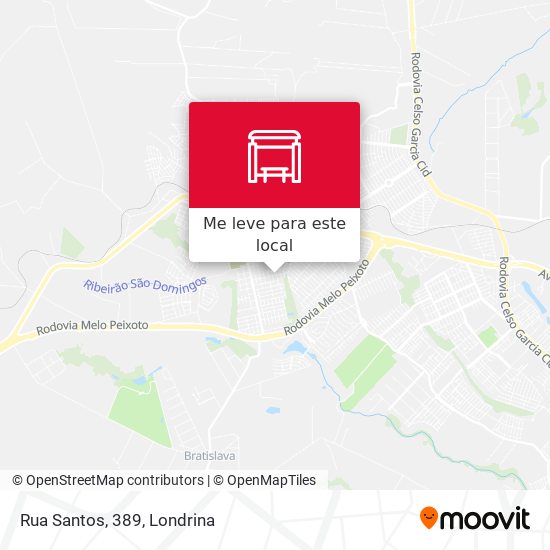 Rua Santos, 389 mapa
