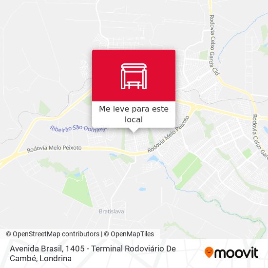 Avenida Brasil, 1405 - Terminal Rodoviário De Cambé mapa