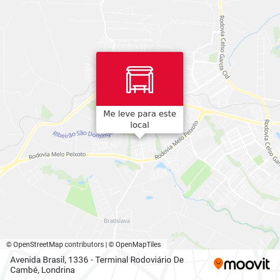 Avenida Brasil, 1336 - Terminal Rodoviário De Cambé mapa