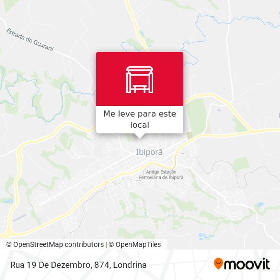 Rua 19 De Dezembro, 874 mapa