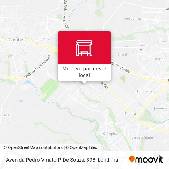 Avenida Pedro Viriato P. De Souza, 398 mapa