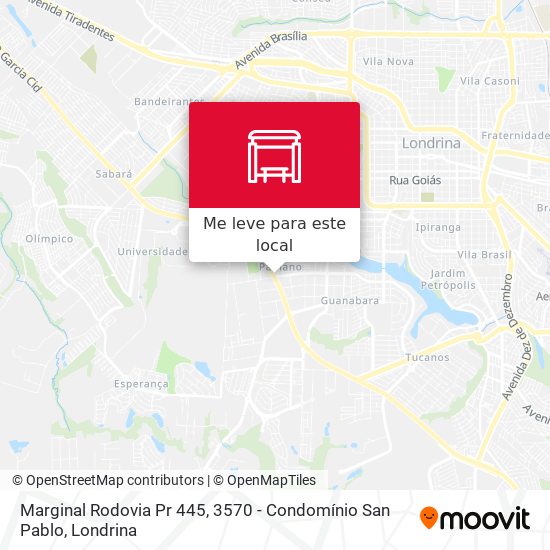Marginal Rodovia Pr 445, 3570 - Condomínio San Pablo mapa