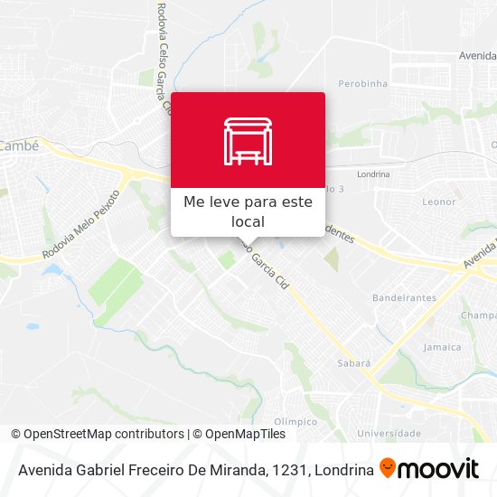 Avenida Gabriel Freceiro De Miranda, 1231 mapa