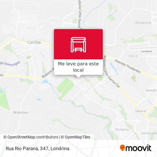 Rua Rio Paraná, 347 mapa