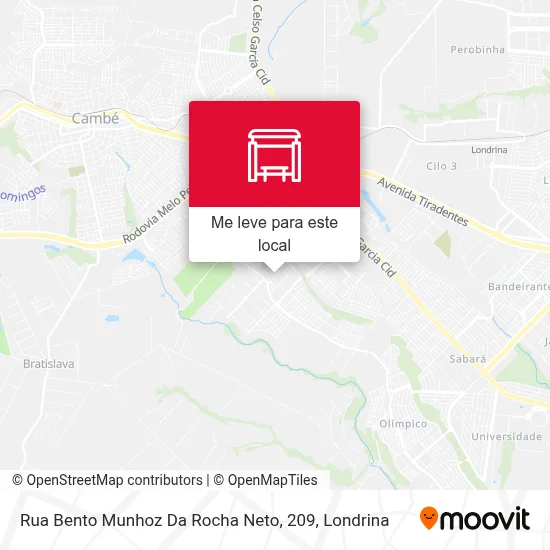 Rua Bento Munhoz Da Rocha Neto, 209 mapa