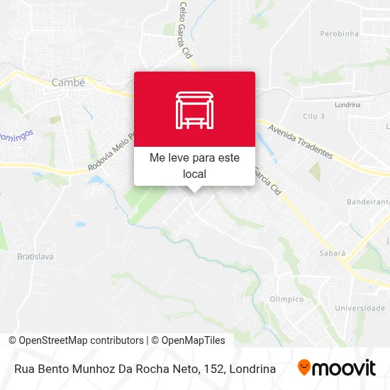 Rua Bento Munhoz Da Rocha Neto, 152 mapa