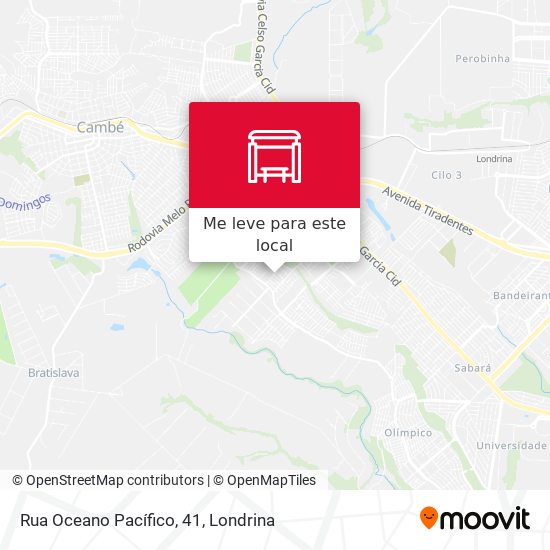 Rua Oceano Pacífico, 41 mapa