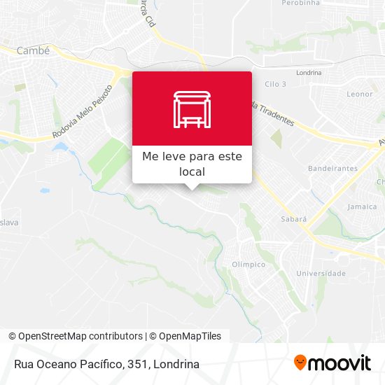 Rua Oceano Pacífico, 351 mapa
