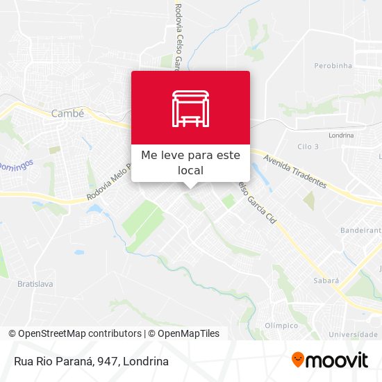 Rua Rio Paraná, 947 mapa
