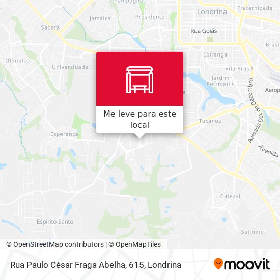 Rua Paulo César Fraga Abelha, 615 mapa
