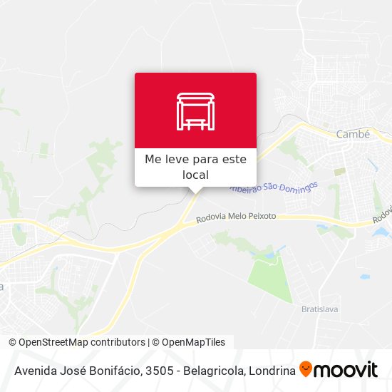 Avenida José Bonifácio, 3505 - Belagricola mapa