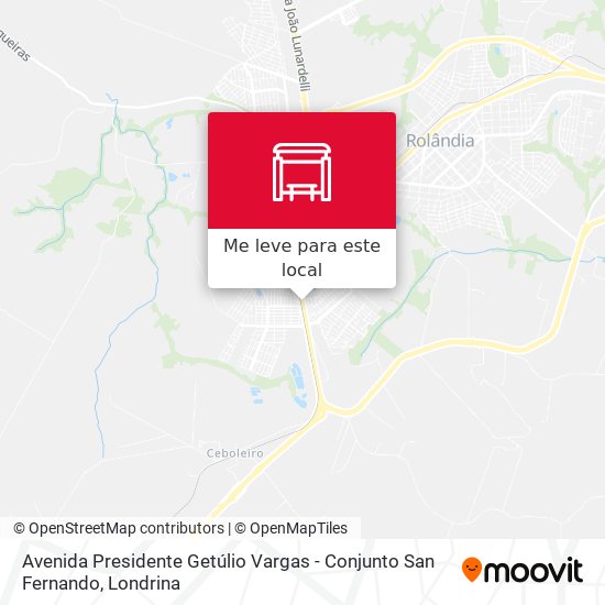 Avenida Presidente Getúlio Vargas - Conjunto San Fernando mapa