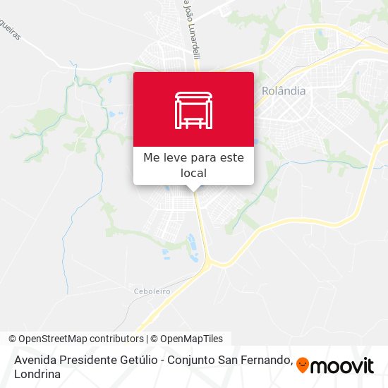 Avenida Presidente Getúlio - Conjunto San Fernando mapa