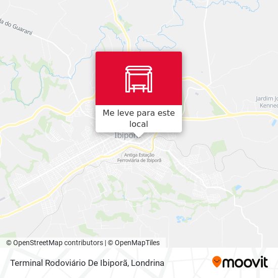 Terminal Rodoviário De Ibiporã mapa