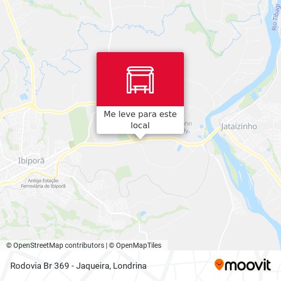 Rodovia Br 369 -  Jaqueira mapa