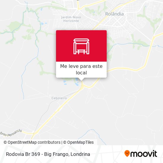 Rodovia Br 369 - Big Frango mapa