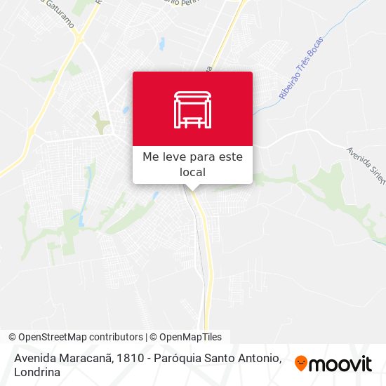 Avenida Maracanã, 1810 - Paróquia Santo Antonio mapa