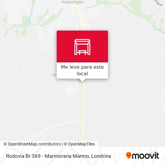 Rodovia Br 369 - Marmoraria Marmo mapa