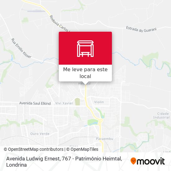 Avenida Ludwig Ernest, 767 - Patrimônio Heimtal mapa