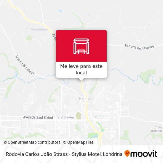 Rodovia Carlos João Strass - Styllus Motel mapa