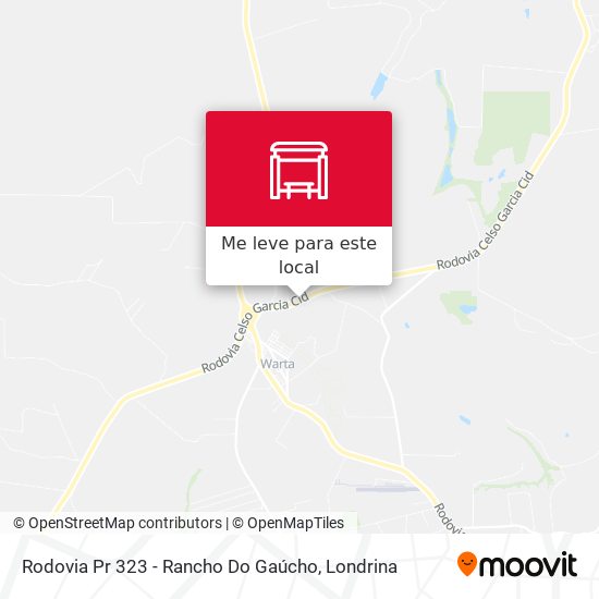 Rodovia Pr 323 - Rancho Do Gaúcho mapa