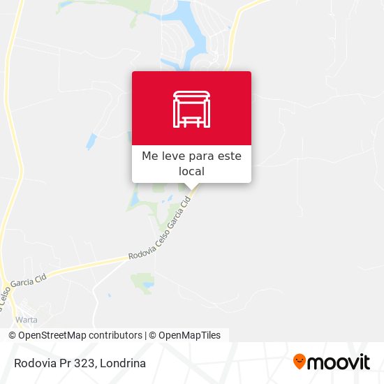 Rodovia Pr 323 mapa