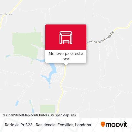 Rodovia Pr 323 - Residencial Ecovillas mapa