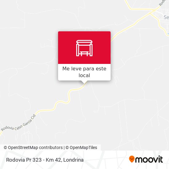Rodovia Pr 323 - Km 42 mapa