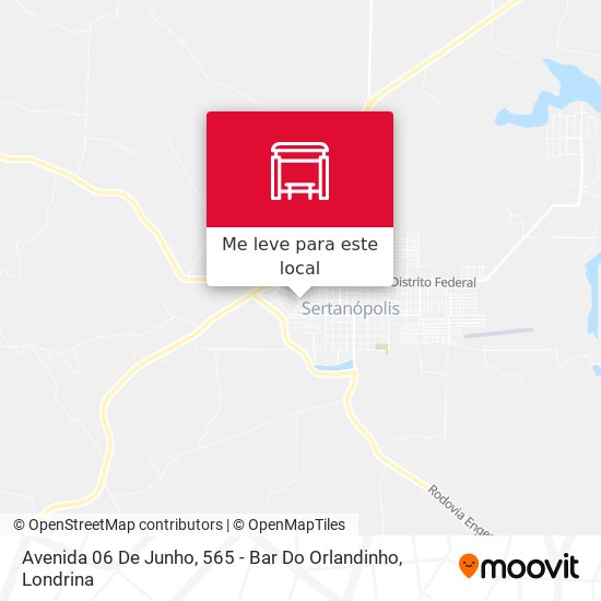 Avenida 06 De Junho, 565 - Bar Do Orlandinho mapa