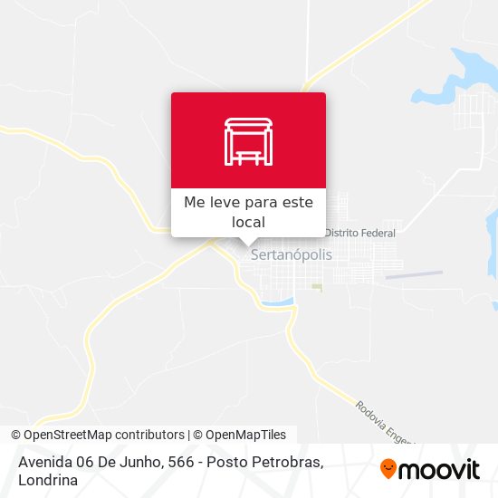 Avenida 06 De Junho, 566 - Posto Petrobras mapa