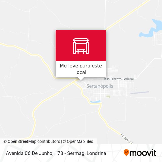 Avenida 06 De Junho, 178 - Sermag mapa