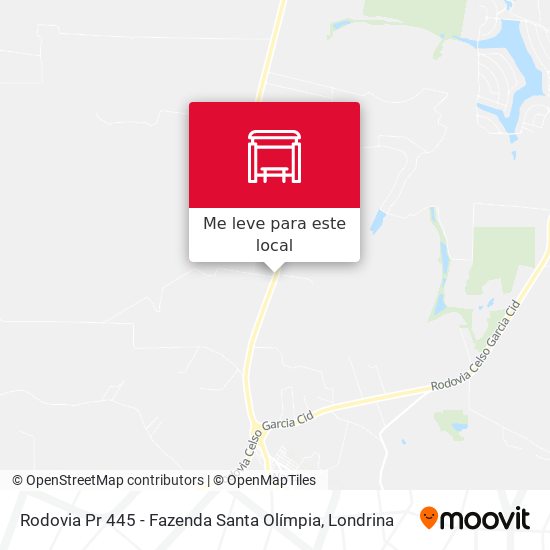 Rodovia Pr 445 - Fazenda Santa Olímpia mapa
