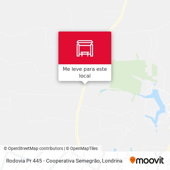 Rodovia Pr 445 - Cooperativa Semegrão mapa