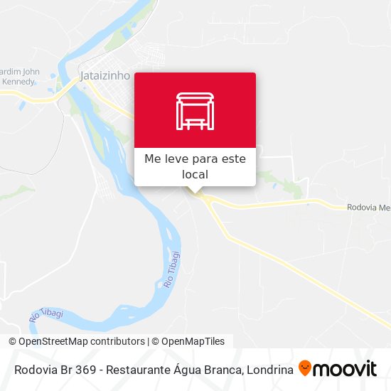 Rodovia Br 369 - Restaurante Água Branca mapa