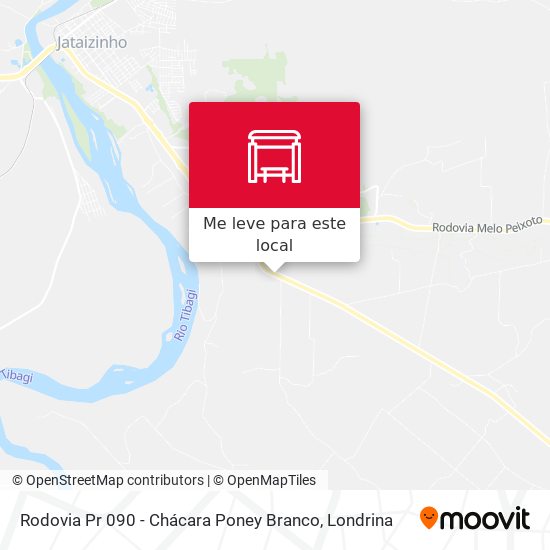 Rodovia Pr 090 - Chácara Poney Branco mapa