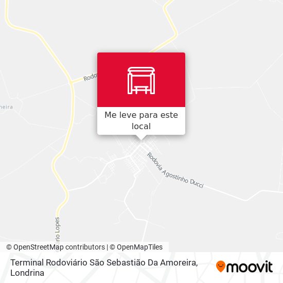 Terminal Rodoviário São Sebastião Da Amoreira mapa