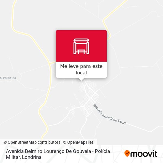 Avenida Belmiro Lourenço De Gouveia - Polícia Militar mapa