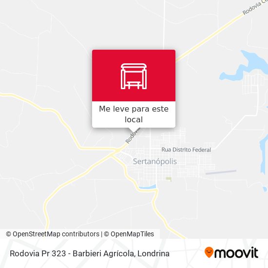 Rodovia Pr 323 - Barbieri Agrícola mapa