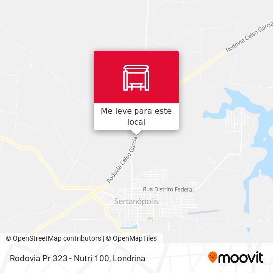 Rodovia Pr 323 - Nutri 100 mapa