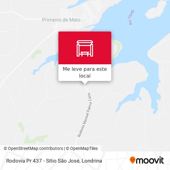 Rodovia Pr 437 - Sítio São José mapa