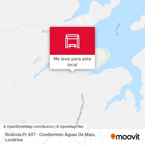 Rodovia Pr 437 - Condomínio Águas De Maio mapa